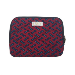 bolsa acolchada granate